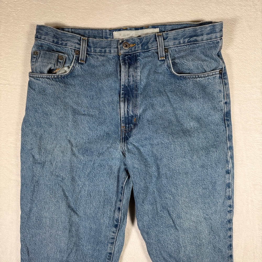 Perry Ellis America‎ Mens Jeans 36x30 Light Wash Relaxed Fit Cotton Denim
